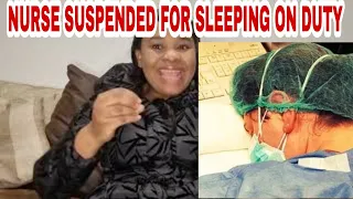 NURSE SUSPENDED FOR SLEEPING ON DUTY# LIFE OF A NURSE# UK NURSES # NURSING IN DIASPORA