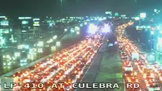 Accident blocking traffic in San Antonio