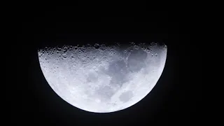 The First Quarter Moon tonight