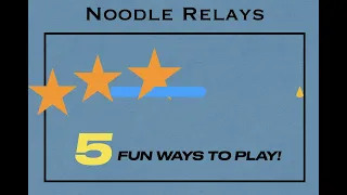 Physical Education Games - Pool Noodle Relays