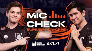 From Chovy to Shoemaker! | Kia Mic Check | 2023 LEC Summer Playoffs