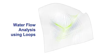 Water Flow Analysis on Topography using Loops