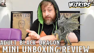 Adult Black Dragon Mini Unboxing/Review (WizKids Icons of the Realms) | Nerd Immersion