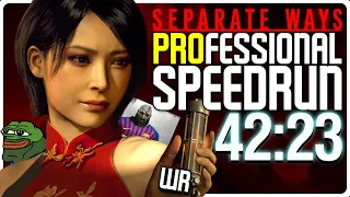 (FWR) Resident Evil 4 Separate Ways Professional Speedrun 42:23
