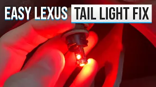 2010 Lexus RX 350 Tail Light Fix | How to Replace Burned out Running Lights