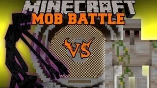 Mutant Enderman Vs Iron Golem - Minecraft Mob Battles - Mutant Creatures Mod