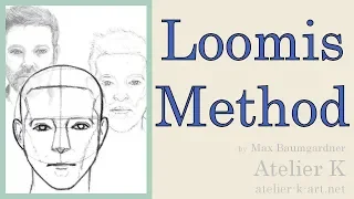 【Loomis method】Head proportions demonstration  with Max Baumgardner