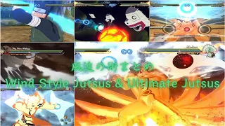 【Naruto】All Wind Style Jutsus & Ultimate Jutsus Naruto Storm 4 Next Generations #naruto #ninja