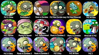 Plants vs Zombies 3,PvZ 2,PvZ : Heroes,Zombotany 2,PvZ 2 China,PvZ 2: Reflourished,DAVE RUSH