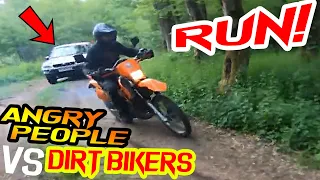 Stupid, Angry People Vs Dirt Bikers 2020 - Angry Man Chase Motorocycle!