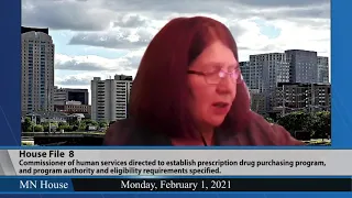 Health committee hears prescription drug purchasing program proposal  2/1/21