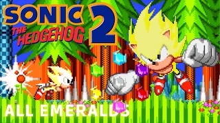 Sonic the Hedgehog 2 (Genesis/Mega Drive) Playthrough/Longplay (All Emeralds) (No Damage)