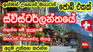 How to get job in Switzerland for Sri Lankan citizen? ස්විස්ටර්ලන්තයේ ජෝබ්   | Beyond Sri Lanka
