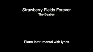 Strawberry Fields Forever - The Beatles (piano KARAOKE)