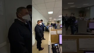 Рустам Минниханов посетил станцию скорой медицинской помощи города Казани 😷 ТНВ