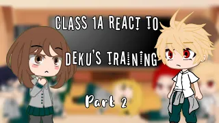 Part 2 of someclass 1a react to deku's training//izuocha//please read desc//mha/bnha