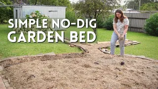 How to Build a No-Dig Garden Bed 🌿🌳 Simple and Free 'Lasagna Style' Garden Bed