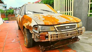 Restoration Car DAEWOO Cielo 1.5 MT very rusty | Restore abandoned old car 1993