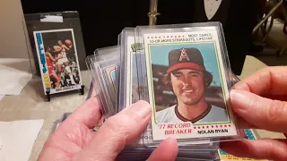 Stacks of Vintage Baseball Cards from my collection.  Part I