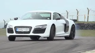 Audi R8 V10 Plus, Porsche 911 Turbo S, Litchfield GT-R. Track, Drag-Race - /CHRIS HARRIS ON CARS