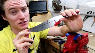 Cutting Out a Knife Blade - Knife Making - Gemsbok Pt. 2