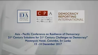The Global State of Democracy Launch: Colombo (Day 2)