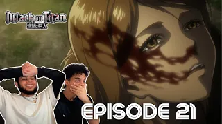 FIRST TIME WATCHING l Attack on Titan 1x21 l Reaction/Review