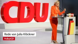 Rede von Julia Klöckner beim #cdupt19