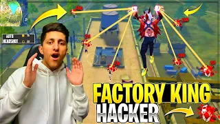 Factory King Hacker😡 I Meet Hacker On Factory Roof | Diamond Hacker. Wall Hacker- Garena Free Fire