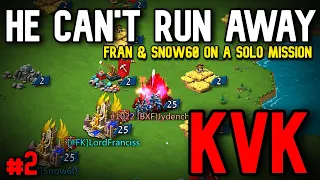 Lords Mobile| HE CAN'T RUN AWAY FROM US - KVK PART 2!!