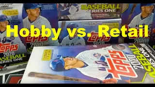 2020 Topps Series 1 Hobby vs. Retail ** 1 Hobby Box vs. 2 Blaster & 2 Hanger Boxes + 2 Fat Packs **