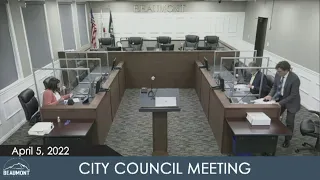 City Council Meeting | April 5, 2022