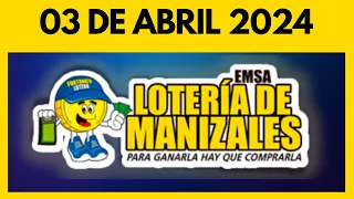 Resultado Loteria de Manizales MIERCOLES 03 de abril de 2024 💫✅💰