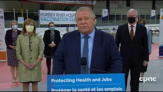 Ontario Premier Doug Ford provides update on COVID-19 vaccine distribution – March 30, 2021