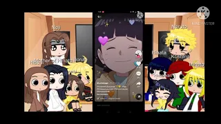 Naruto Family and Hinata Family reacts Boruto and Himawari l new intro and new outro l