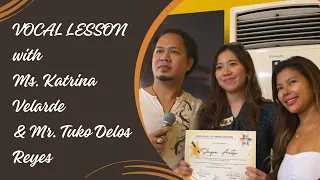 VOCAL LESSON with Ms. Katrina Velarde (Suklay Queen) & Mr. Tuko Delos Reyes (TNT Grand Finalist)