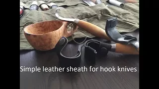 Making a leather sheath for the Mora 162, 163, 164 hook knives