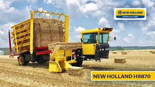 Harvesting Straw Bales New Holland H9870 Stack Cruiser #16