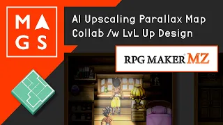 AI Upscaled Parallax Map, RPG Maker MV/MZ Collab with LvL Up Design