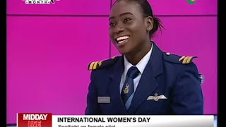 SPOTLIGHT ON FEMALE PILOT FLT LT CHRISTIANA AFIA AMPONSAH