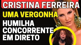 CRISTINA FERREIRA HUMILHA MULHER EM DIRETO. UMA VERGONHA