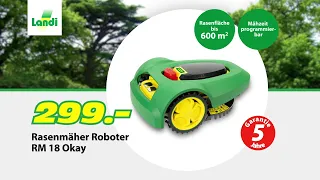 LANDI TV-Werbung - Rasenmäher Roboter RM 18 Okay / Holzkohle Flammenco
