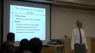 How to Defend your Dissertation (1/7)
