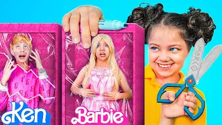 Barbie exe vs my little sister! When toys come to life! My Barbie doll has gone crazy!