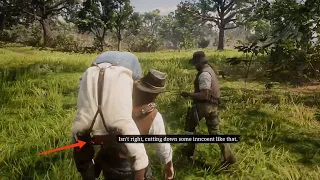 The Gang Members Reaction To A Dead Body (Hidden Dialogue) - Red Dead Redemption 2