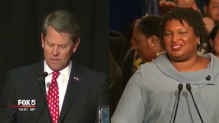 Kemp claims victory, Abrams not conceding