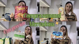 COMPRA SEMANAL MERCADONA🍏Con PRECIOS💶NOVEDADES en ALIMENTACIÓN✨LITTLE HAPPY MOM