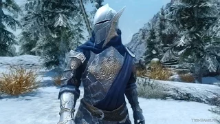 Skyrim:мод на броню Блистательная (священная) броня и оружие