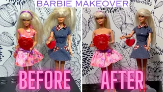 1990s Valenitnes Barbie Makeover