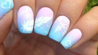 Dreamcatcher and Feather Nail Art